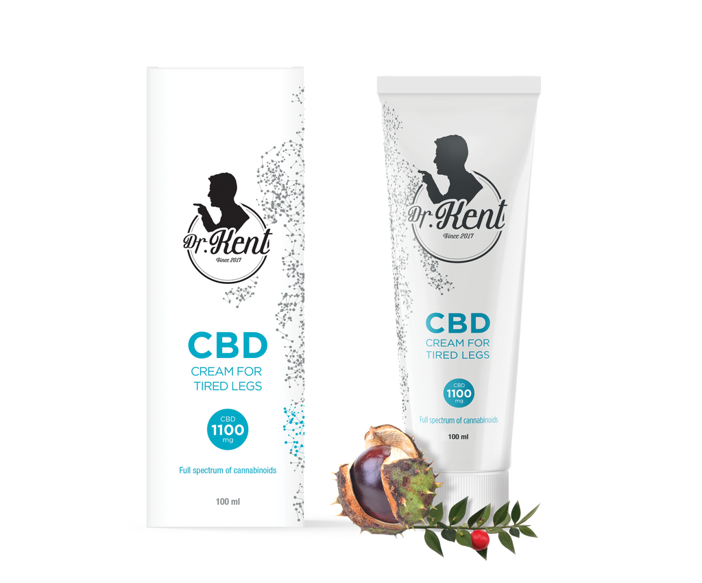 CBD-Creme für müde Beine 1100 mg, 100 ml