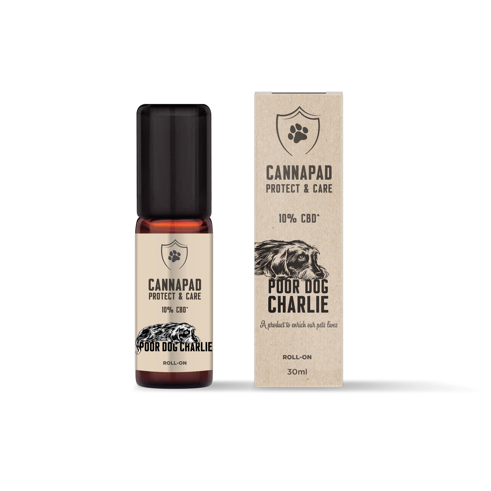 POOR DOG CHARLIE CannaPad Protect & Care Roll‑On