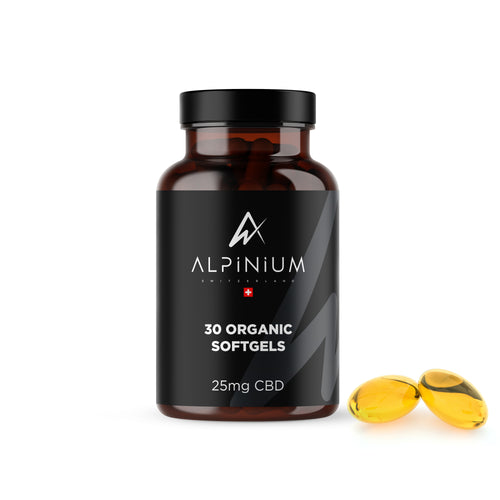 CBD Kapseln – Alpinium Softgels 25mg (30 Stück)